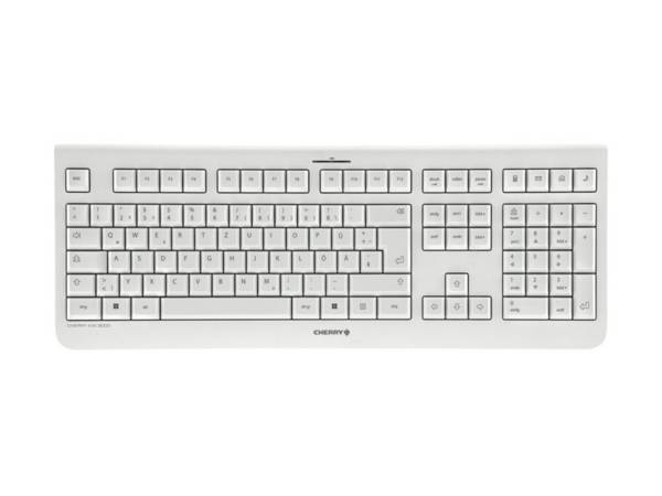 CHERRY CHERRY KW 3000 - Tastatur - geräuscharm, Full-Size-Layout Toetsenbord Draadloos QWERTZ, Duits Wit