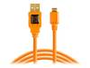 Tether Tools CU5430ORG USB-kabel USB 2.0 USB-A stekker, USB-micro-B stekker 4.60 m Oranje Afgeschermd