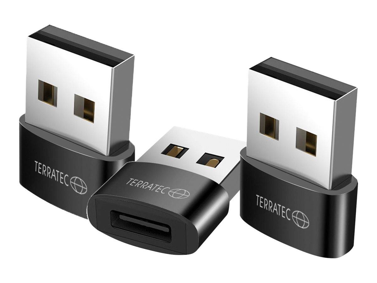 TERRATEC Adapter Connect C20 Set USB-A -> USB-C (3 stuks)-0