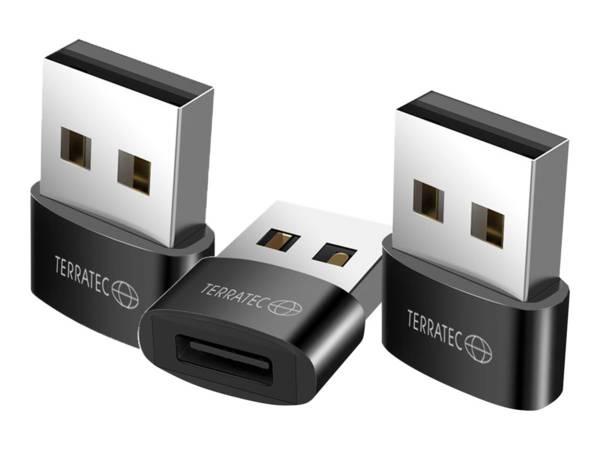 TERRATEC Adapter Connect C20 Set USB-A -> USB-C (3 stuks)