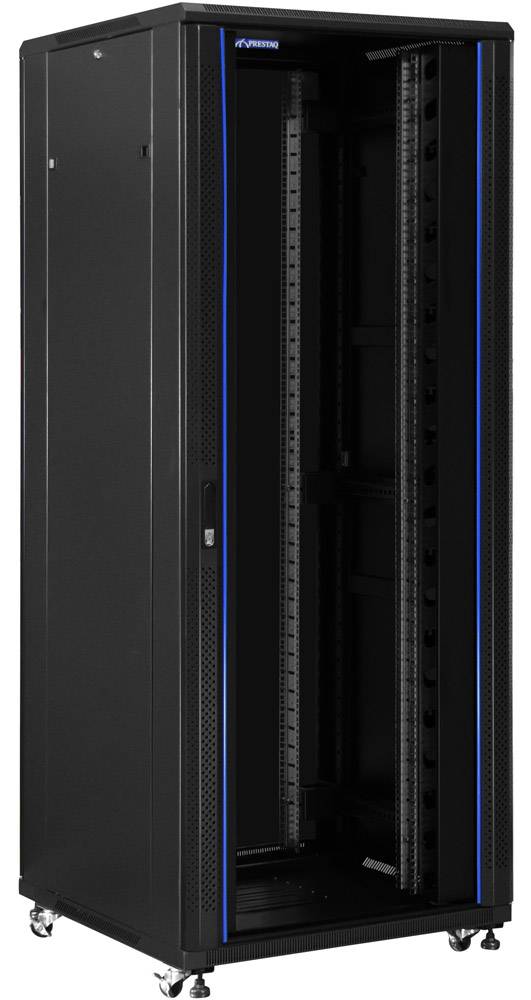 19" PATCHKAST D1000 *B800*47HU voor/rookglas, acht/geperfor.split deur-0