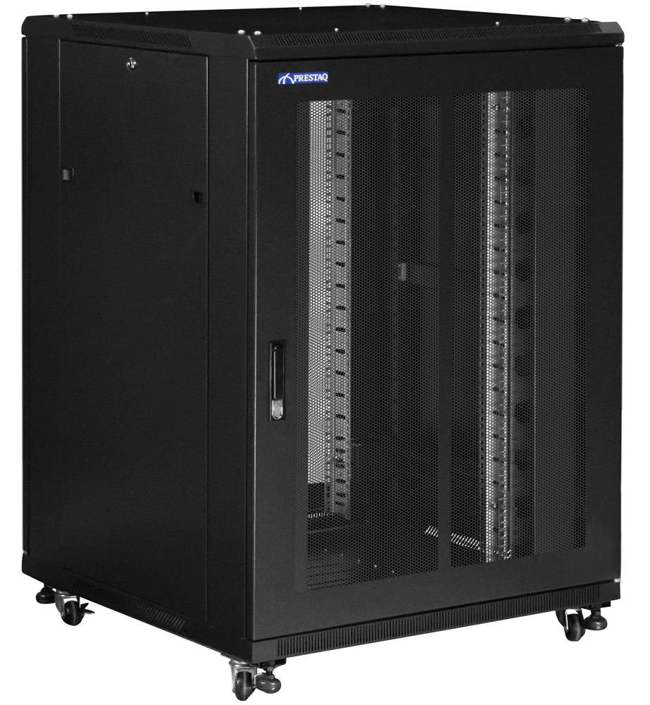 19" PATCHKAST D800 *B800*18HU deur voor en achter geperforeerd-0