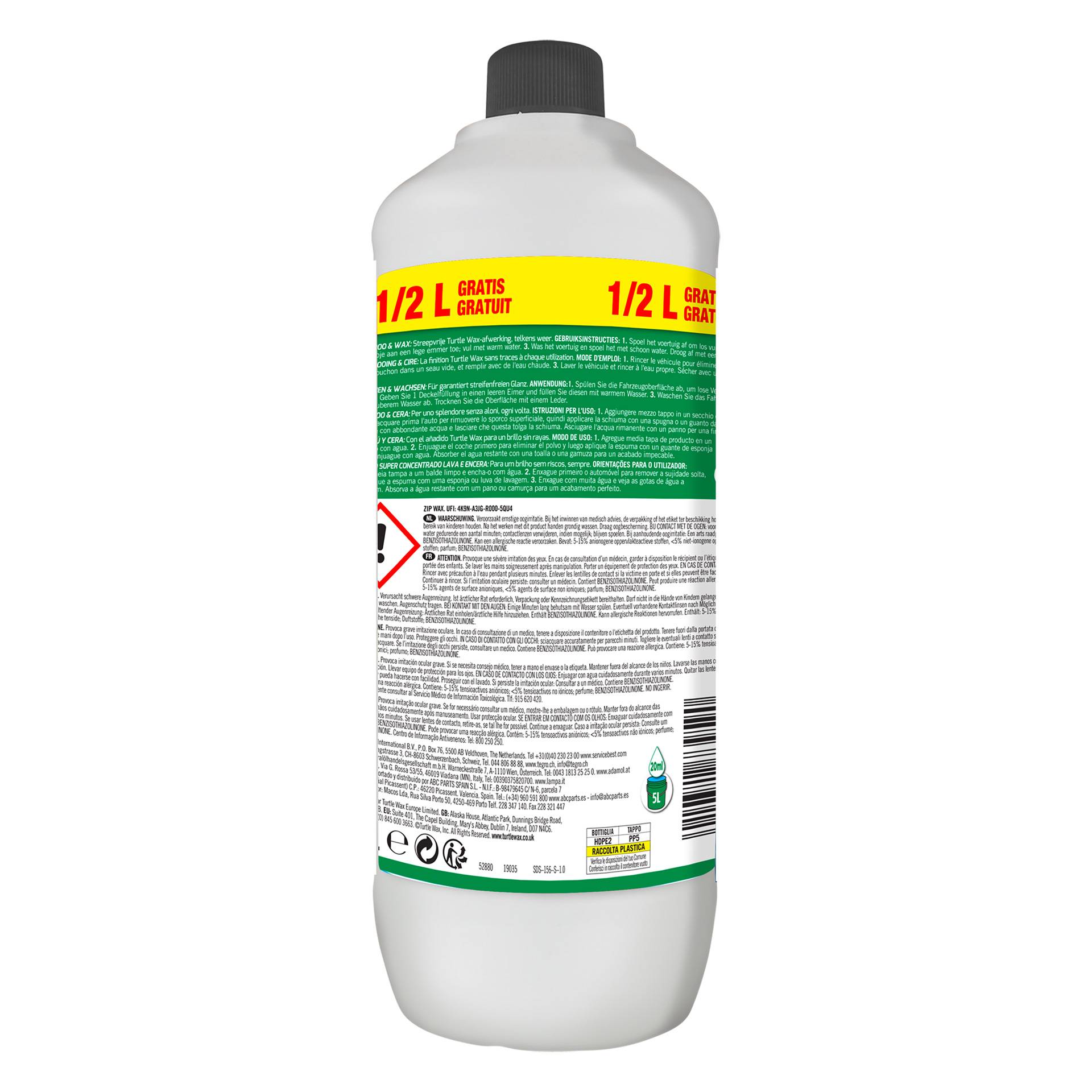 Turtle Wax 52880 Zip Wax Shampoo 1,5 Liter-1
