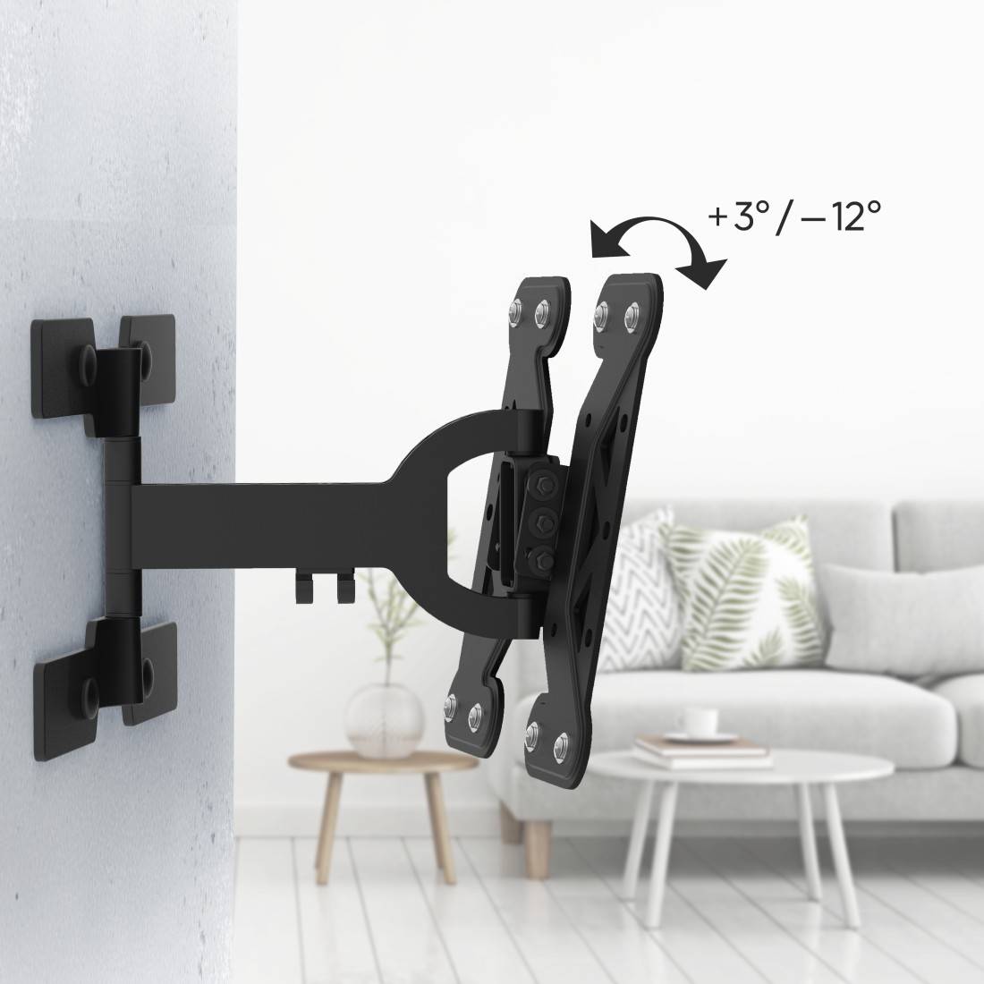 Hama TV-Wandhalterung schwenkbar neigbar extra flach 122 cm 48 bis 25 - TV-Wandhalterung - schwenkbar - neigbar - extra-3