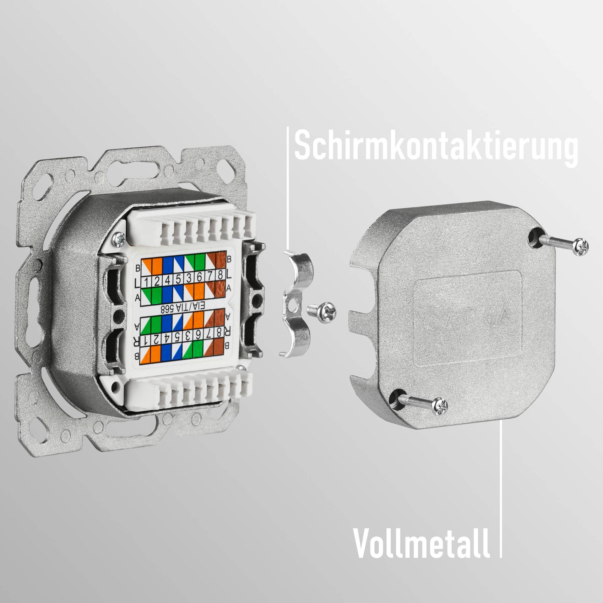 EFB netwerkaansluiting CAT6a inbouw 2-weg RJ45,-3
