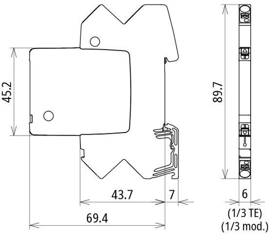 DEHN Modularer Kombi-Ableiter BCO ML2 BD HC5A 24-2