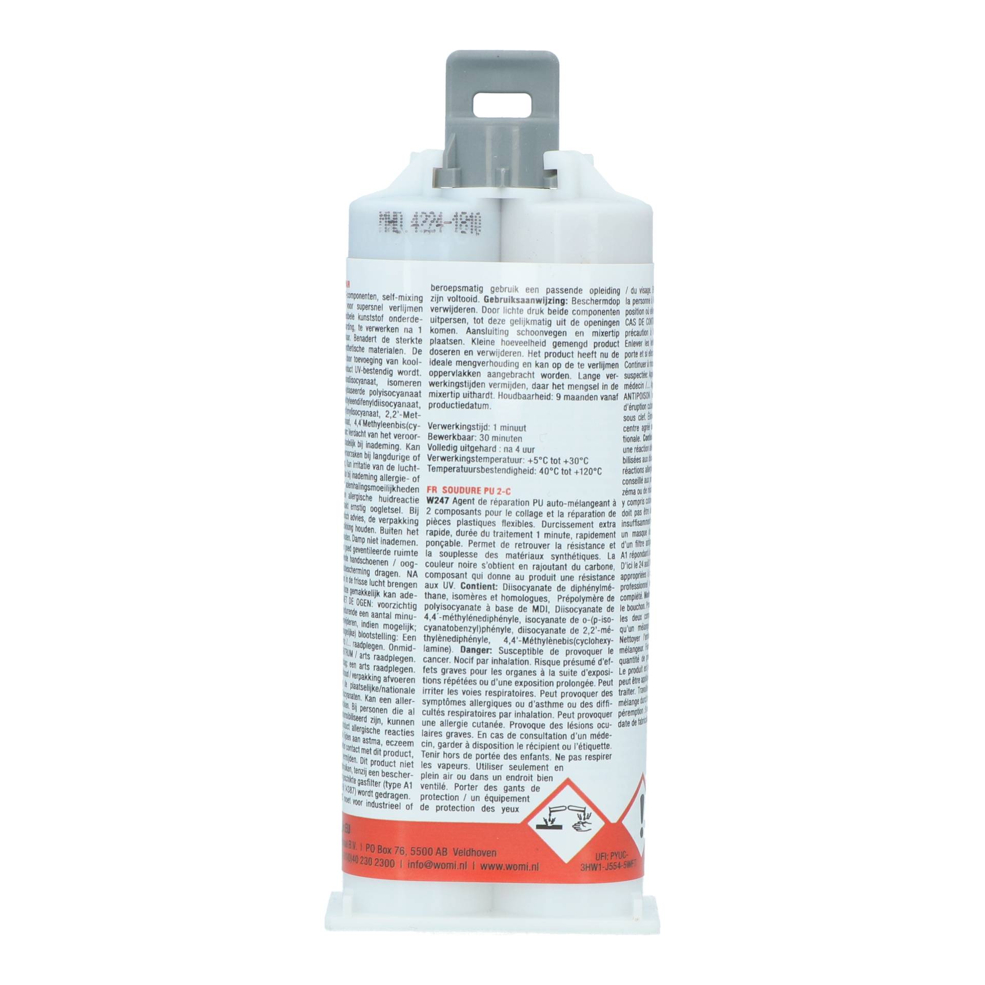 Womi W247 2K Plastic Repair Flex 50ml Zwart-1