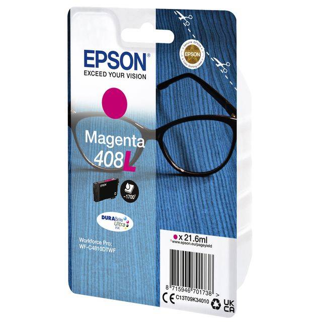 Inktcartridge Epson T09K340 408L rood | 8 stuks-0