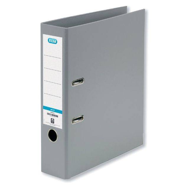 ELBA rado star binder 80 mm rugbreedte grijs DIN A4 PP binnenkant doorzichtige pocket vervangbaar insert (10468 GR)-5