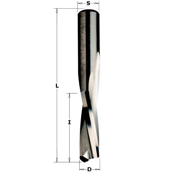 CMT afwerkfrees Ø6 x 22/70mm. S=Ø8, Rechts / Negatief-1