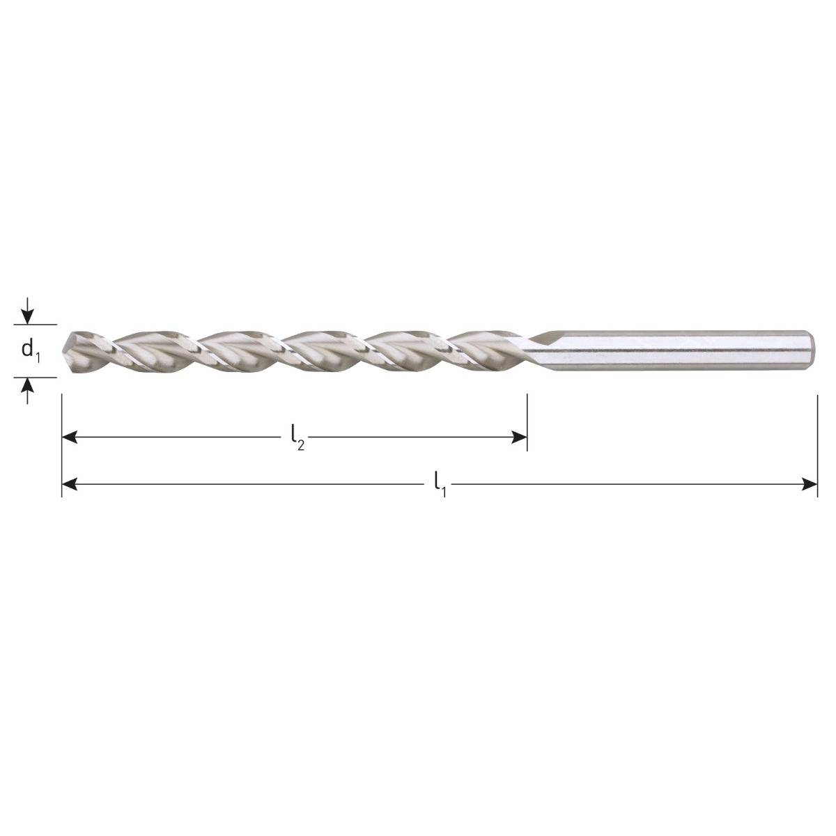 HSS-G Houtspiraalboor lang, DIN 340, TLS, ø4,0x78x119-1