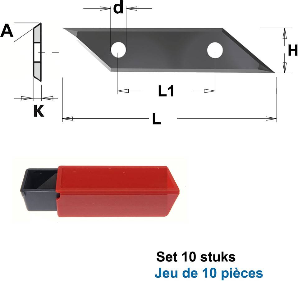 CMT keermessen voor 663.102.11 (10 stuks)-0