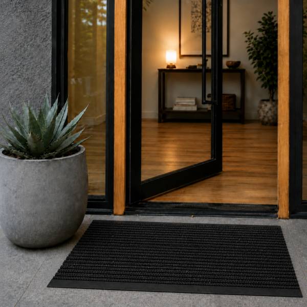 Borstelmat - Rubber - 120x80 cm - Deurmat
