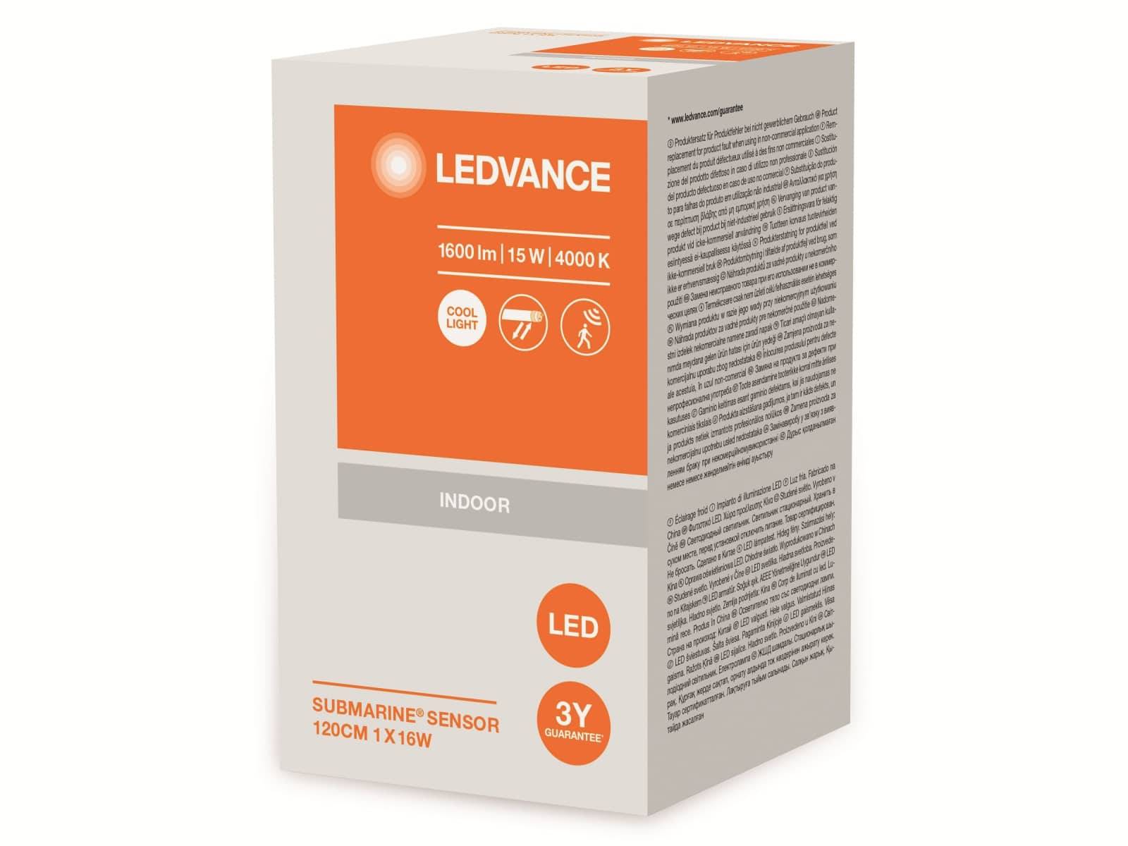 Symboolafbeelding voor LEDVANCE SUBMARINE SENSOR Lamp voor vochtige ruimte LED LED vast ingebouwd 16 W Neutraalwit Grijs