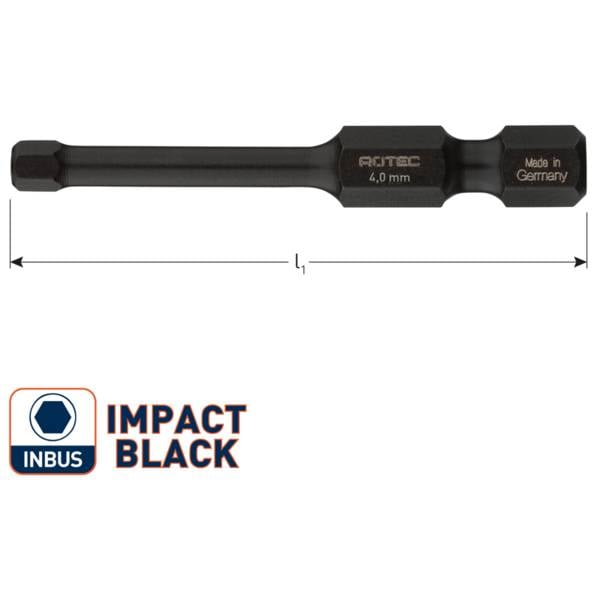 IMPACT Schroefbit SW 3, L=50, E6.3, BASIC (per 5)