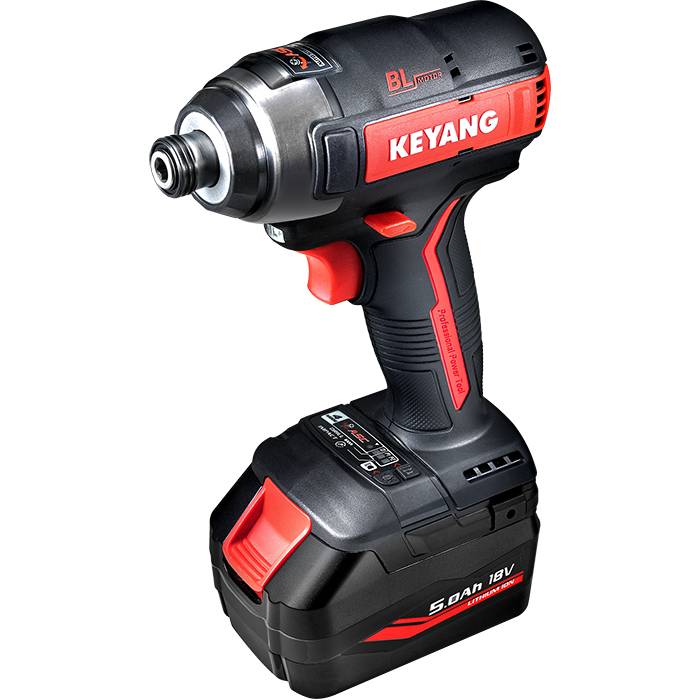 Keyang ID18BLA accu slagschroevendraaier 1/4" 18V set (2x 5.0Ah accu) in koffer-1