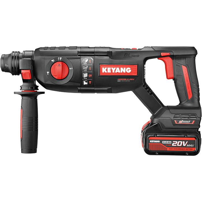 Keyang HD20BLH accu combihamer SDS-plus 18V set (2x 5.0Ah accu) in koffer-0