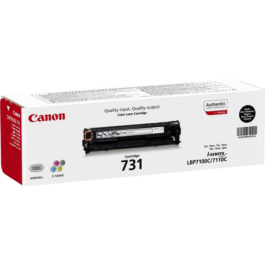 Canon Toner 731BK Origineel Zwart 1400 bladzijden 6272 B 002-4