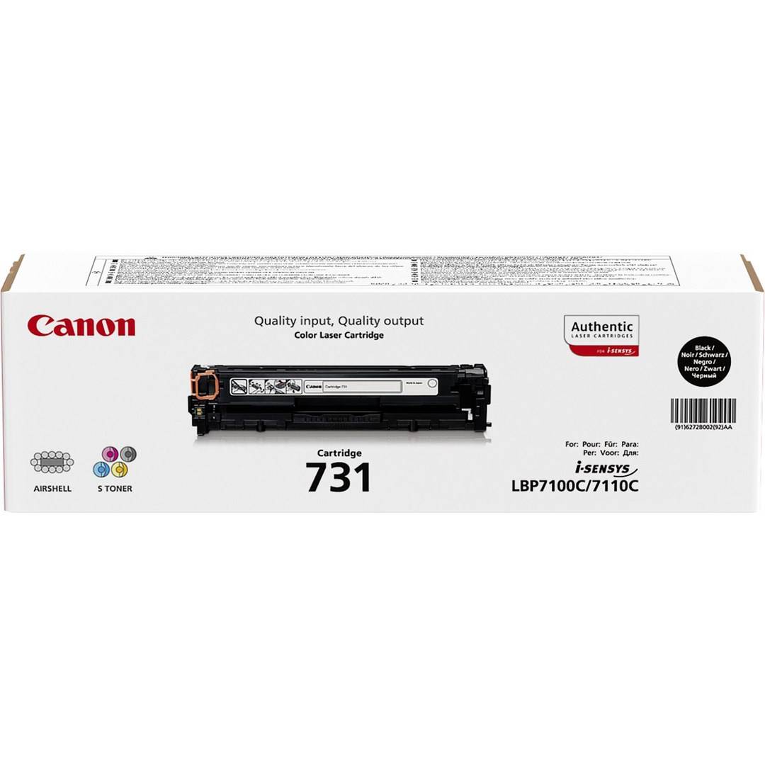 Canon Toner 731BK Origineel Zwart 1400 bladzijden 6272 B 002-5