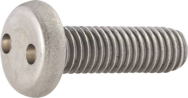 TOOLCRAFT 88111 Lenskopschroeven M4  16 mm Tweegats    RVS  10 stuk(s)