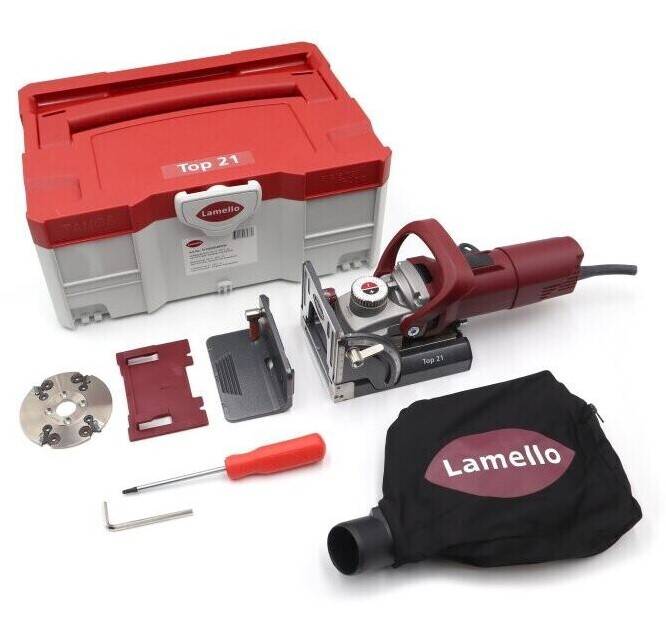 Lamello Top 21 groeffreesmachine, stekker type F Schuko, in systainer³M met wisselmes groeffrees-0