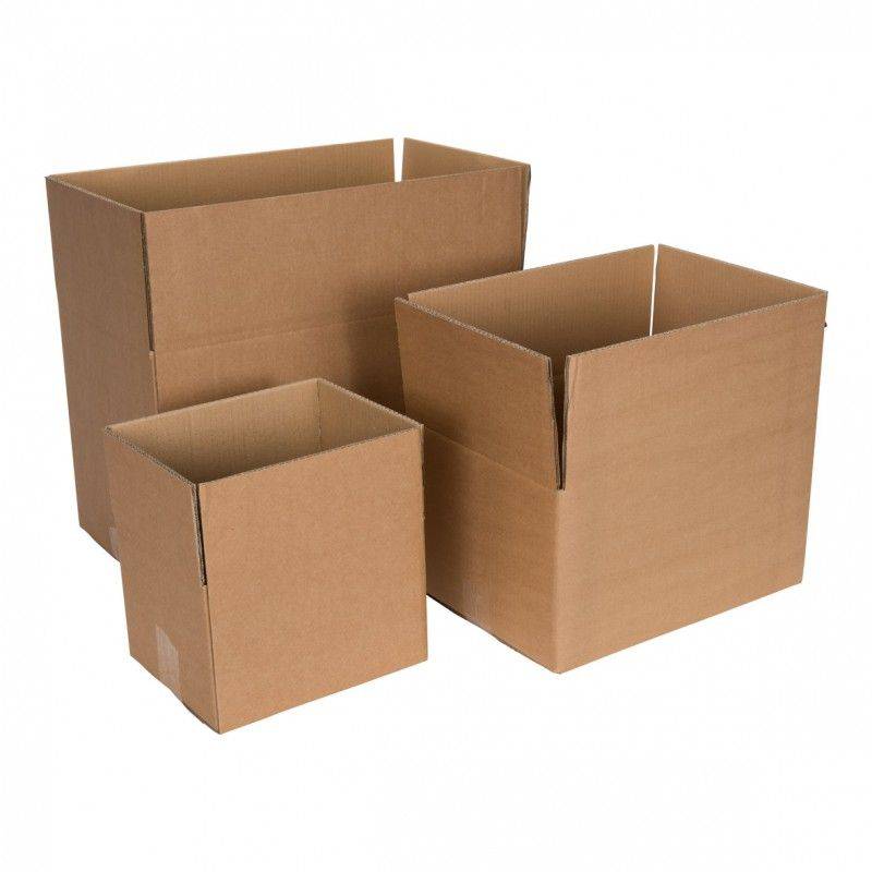 Kartonnen dozen enkelgolf 350 x 250 x 155 mm bruin | 30 stuks-0