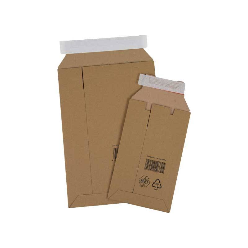 Golfkartonnen enveloppen 246 x 357 mm bruin | 25 stuks-0