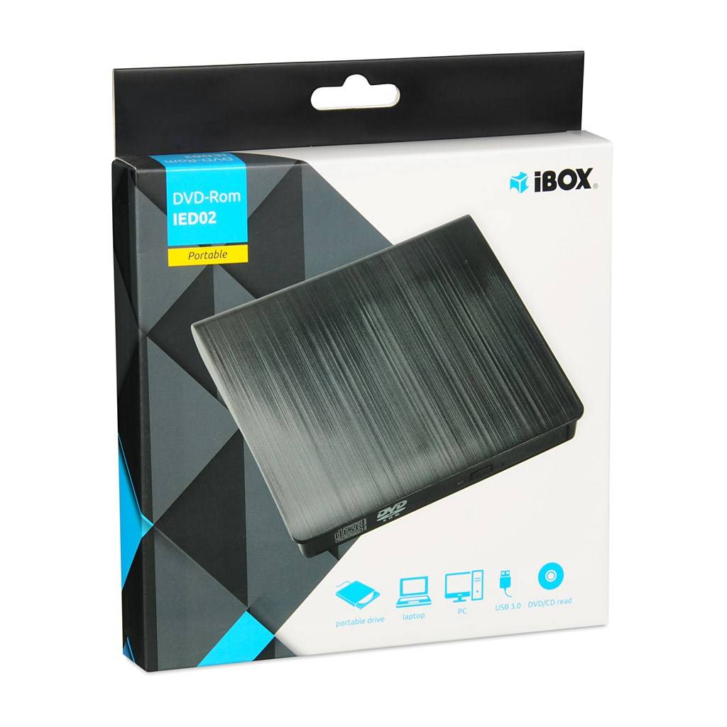 iBox IED02 optische schijfstation DVD-ROM Zwart-5