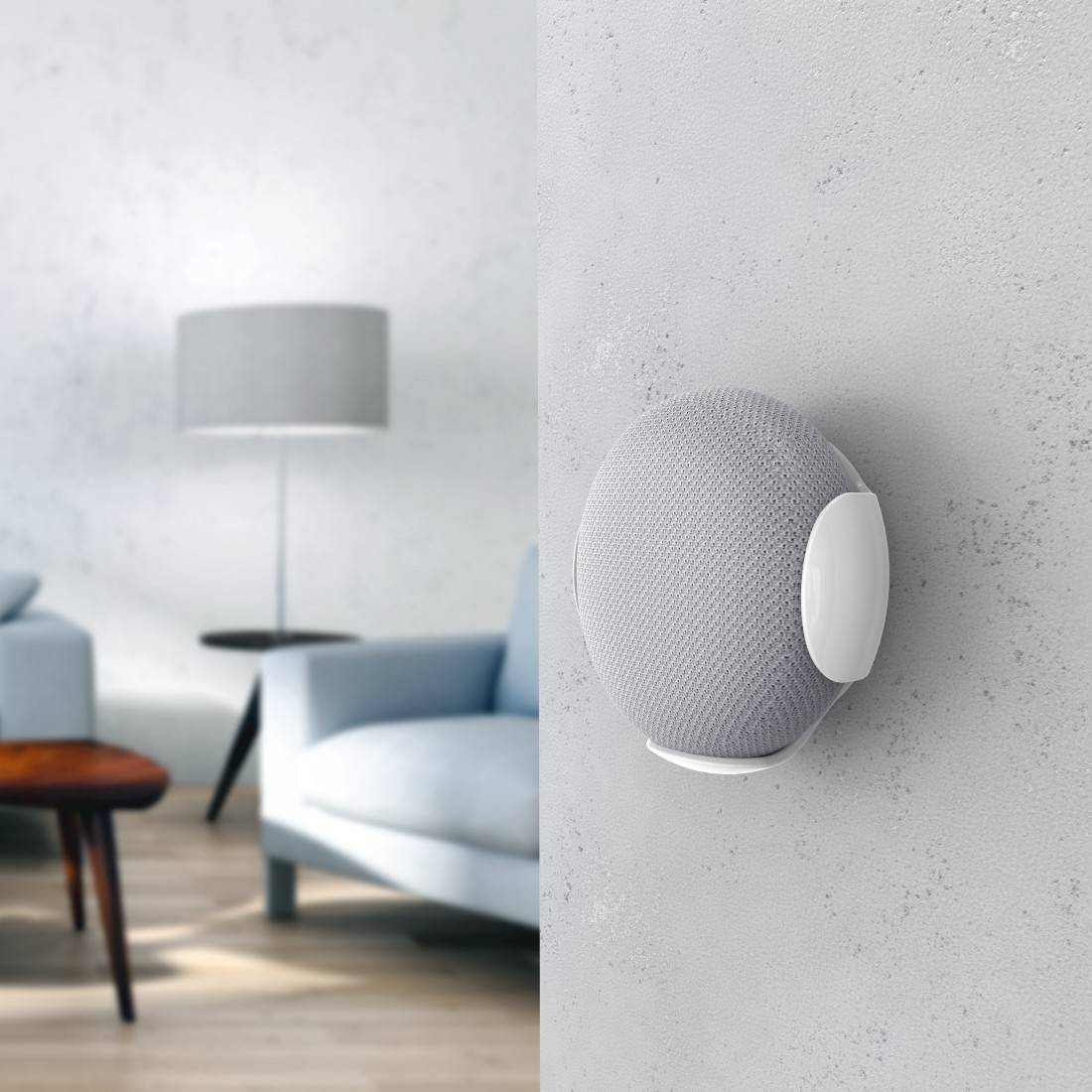 Hama Lautsprecher-Wandhalterung für Google Home/Nest mini, white (00220888)-1