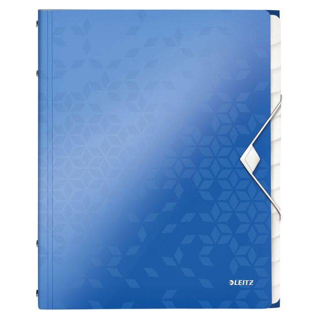 Sorteermap Leitz WOW 12 tabbladen PP blauw-2