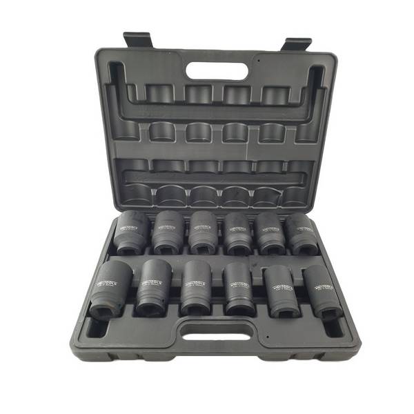 WEBER TOOLS 3/4'' Krachtdoppen set 12 delig (6-kant)