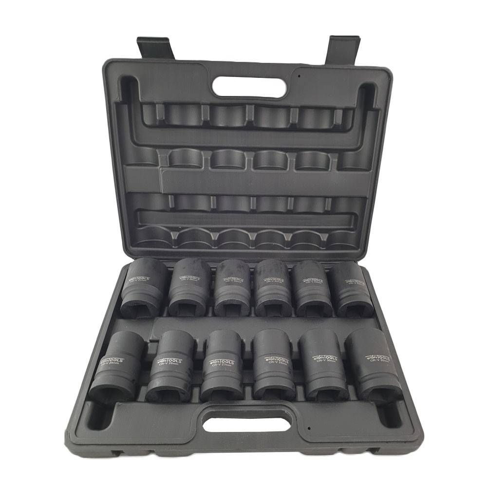 WEBER TOOLS 1" Krachtdoppen24 t/m 41 mm (6-kant)-0