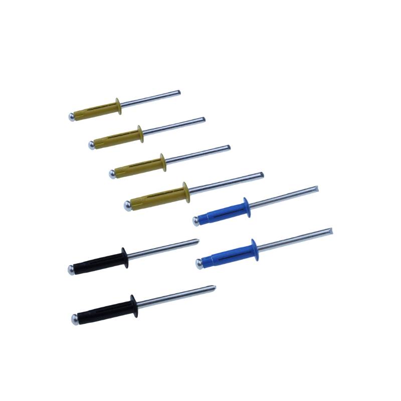 LB Tools Popnagels kentekenplaat | Triform geel, blauw, zwart aluminium (8st)-0