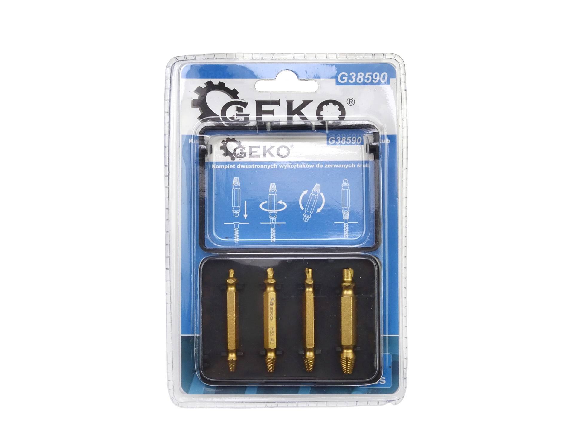 GEKO Schroef uitdraai set voor kapotte dolle schroeven 3-12mm-3