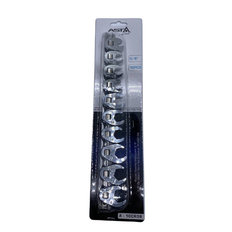 ASTA 3/8" Moersleutel kraaienpoot 10 - 19 mm 10-delig-1
