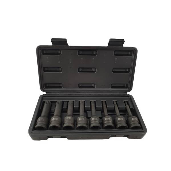 WEBER TOOLS 1/2'' Krachtdoppen set 8 delig (spline)