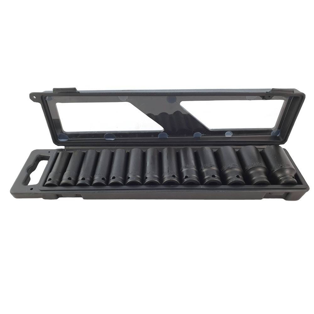 WEBER TOOLS 1/2'' Krachtdoppen set 13 delig (12-kant)-0