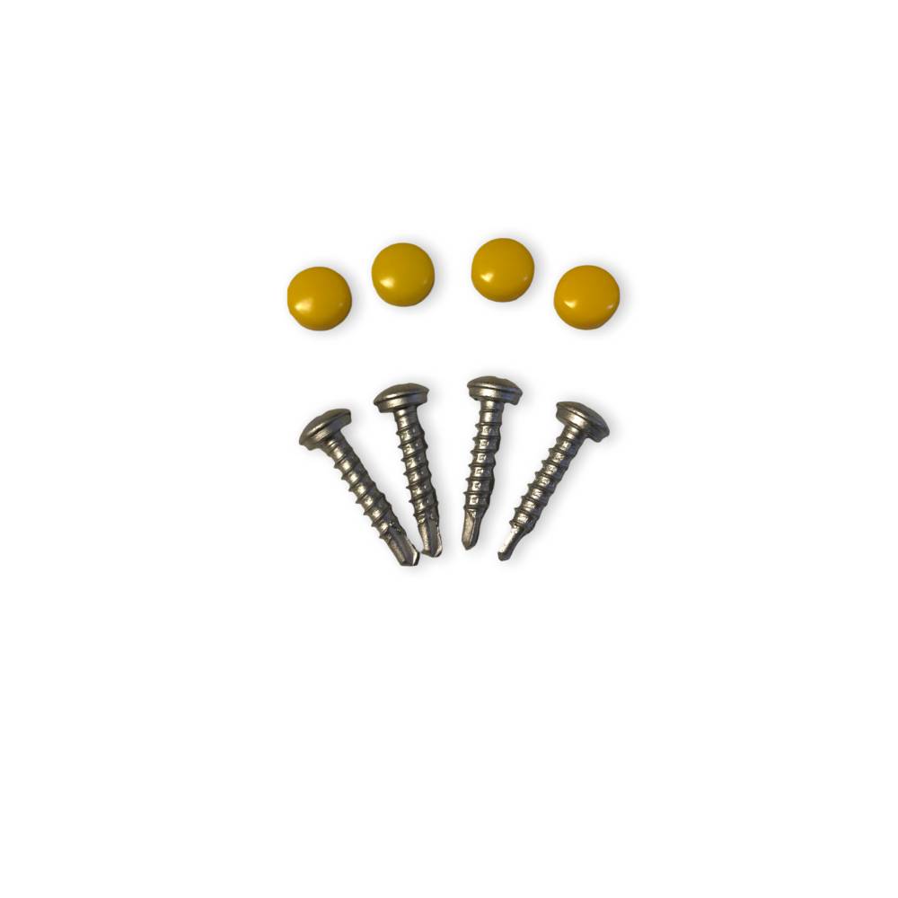 LB Tools Kentekenplaatschroeven set met gele dopjes-0