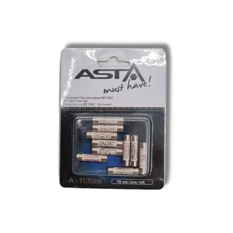 ASTA Keramische buiszekering jade zekering assortiment 3A, 5A, 10A, 13A (BS1362)-0