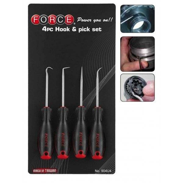 FORCE Mini pick & haak set 4 delig-1