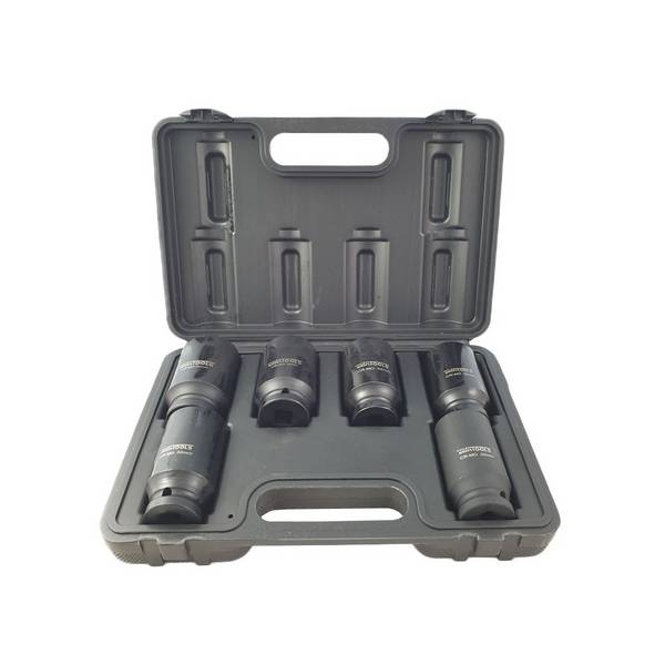 WEBER TOOLS 1/2'' Krachtdoppen set lang 12 kant (6-delig)