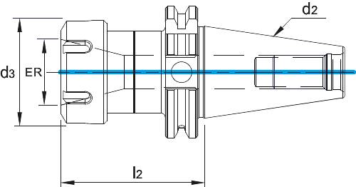 Phantom spantanghouder‚ SK50, ER40, Ø 3 t/m 30-1
