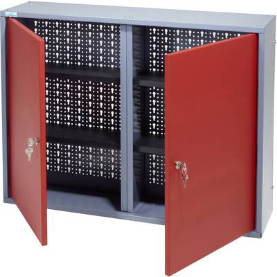 Hangkast 80 cm, 2 deuren rood Küpper 70122 (b x h x d) 80 x 60 x 19 cm