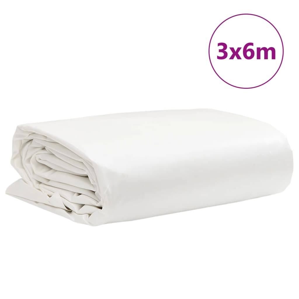 Vidaxl dekzeil 650 g m² 3x6 m wit 87210124023008721012402300-3