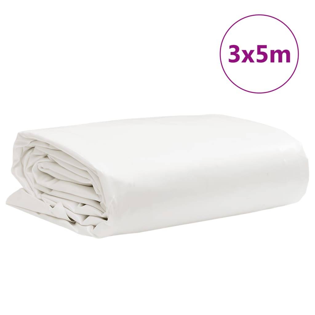 vidaXL - Dekzeil - 650 - g/m² - 3x5 - m - wit-3