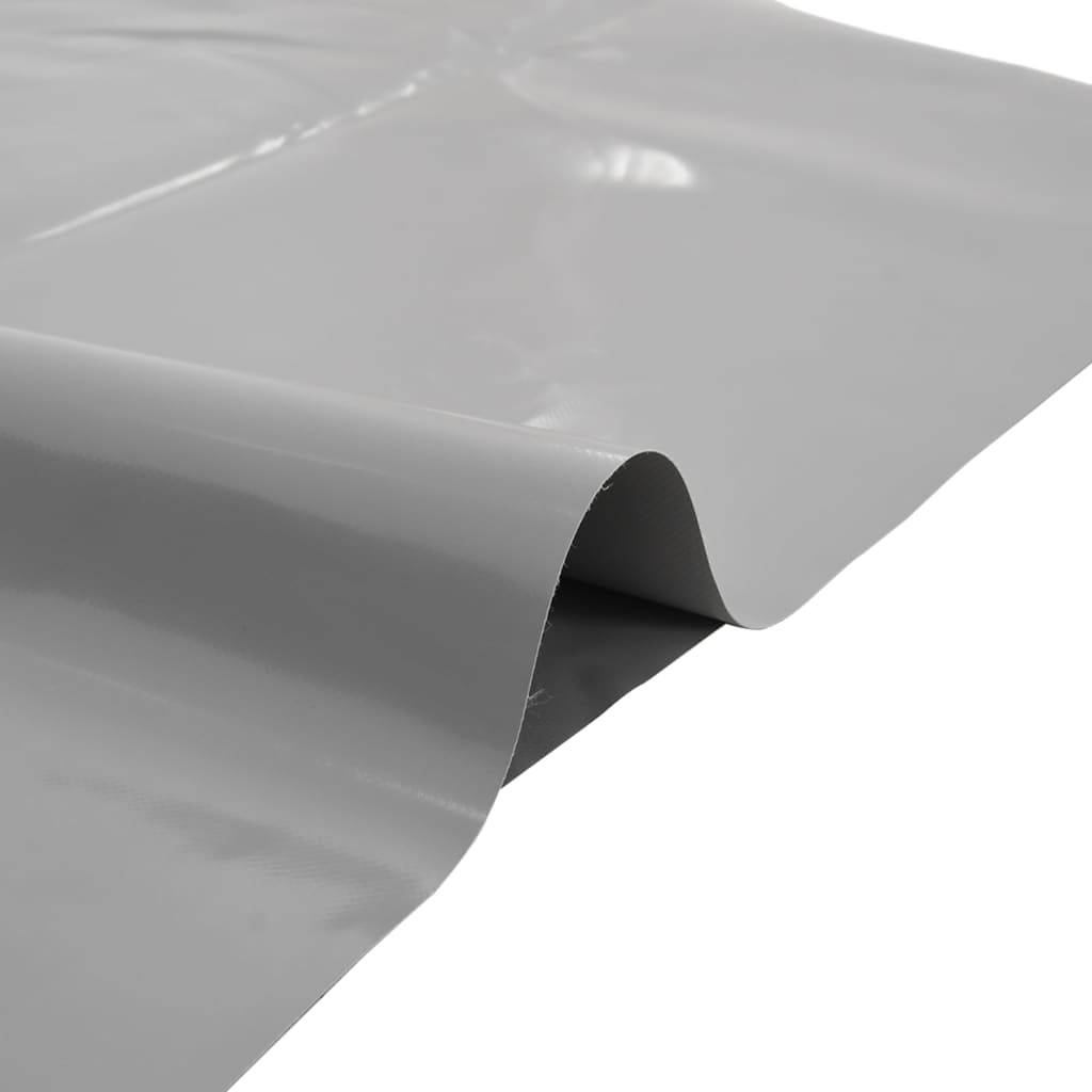 vidaXL - Dekzeil - 650 - g/m² - 3x3 - m - grijs-1