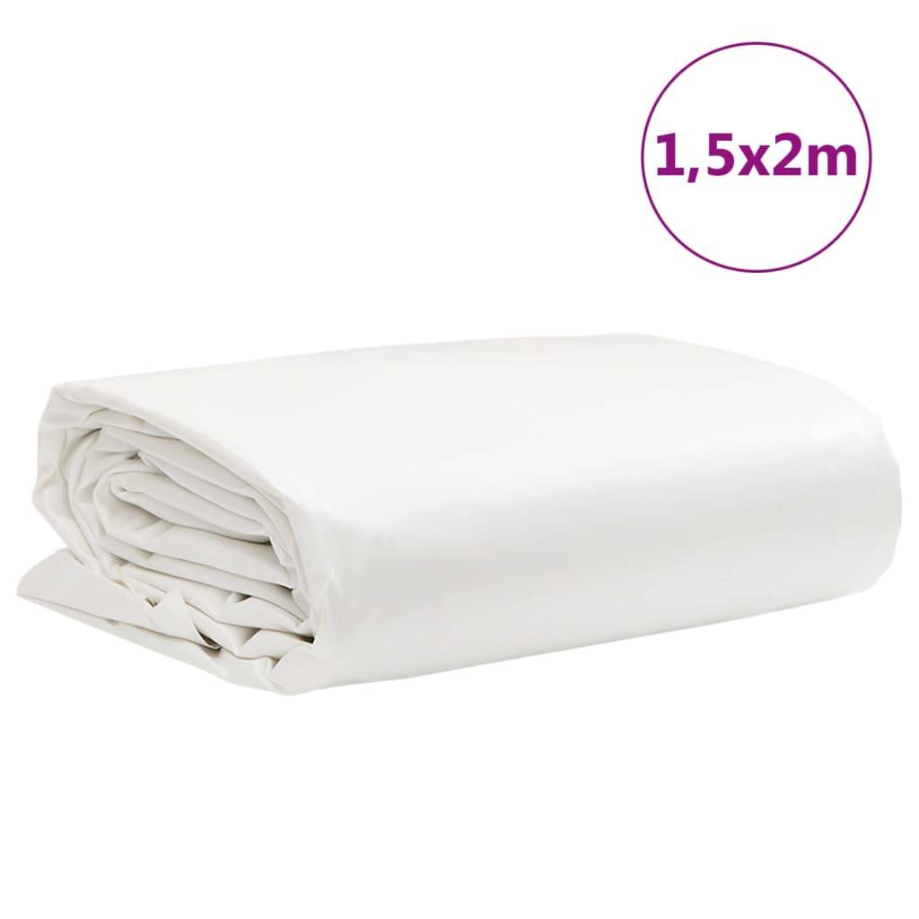 Vidaxl dekzeil 650 g m² 1,5x2 m wit 87210124024478721012402447-2