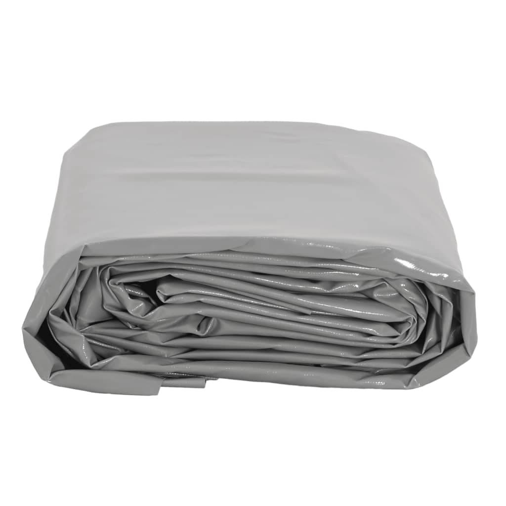 vidaXL - Dekzeil - 650 - g/m² - 3x3 - m - grijs-3