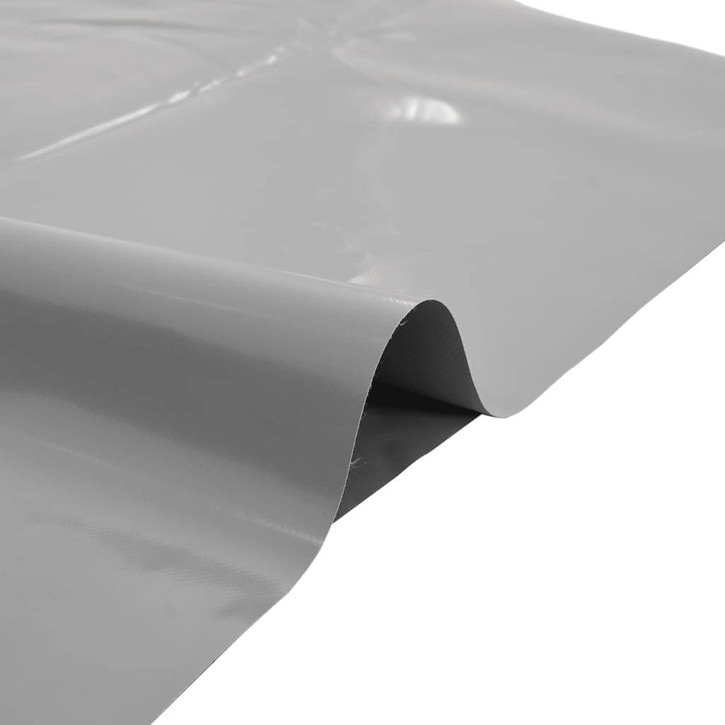 vidaXL - Dekzeil - 650 - g/m² - 1,5x10 - m - grijs-2