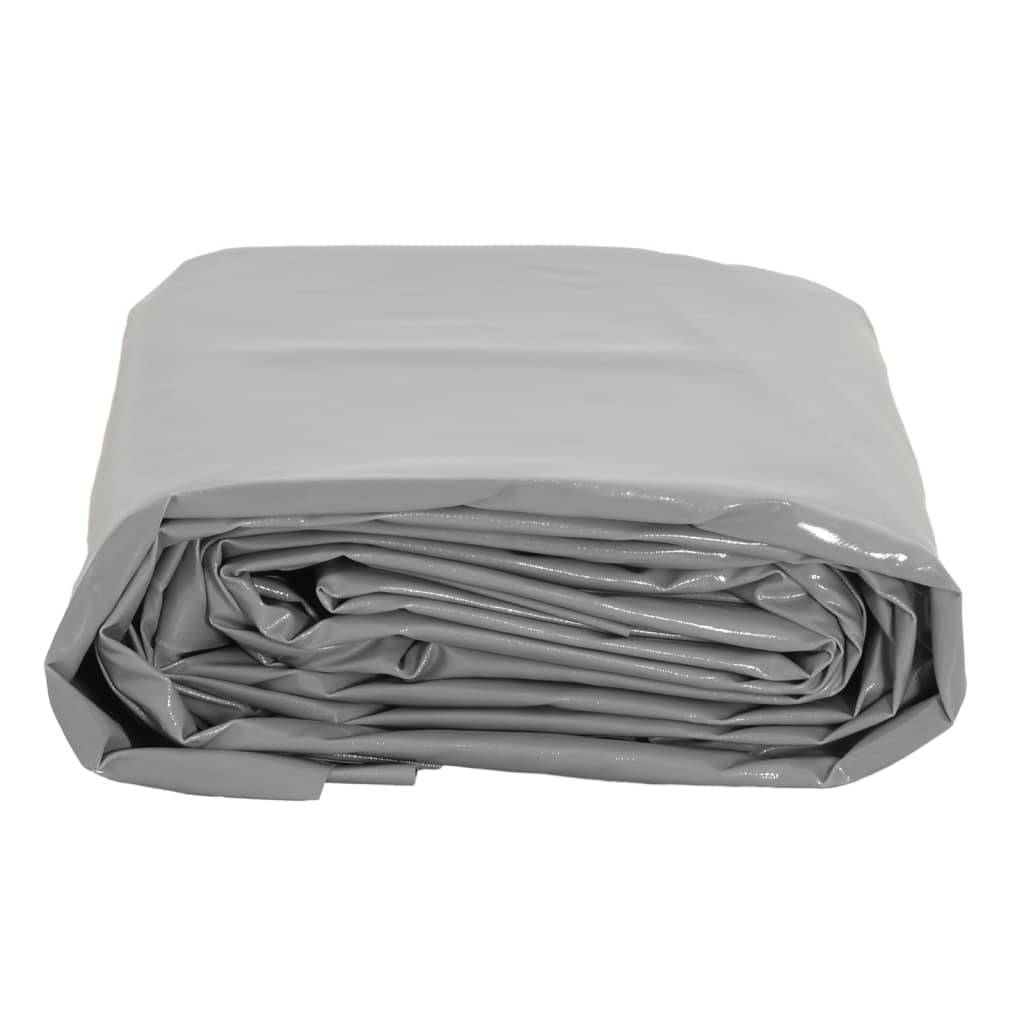 vidaXL - Dekzeil - 650 - g/m² - 1,5x6 - m - grijs-3